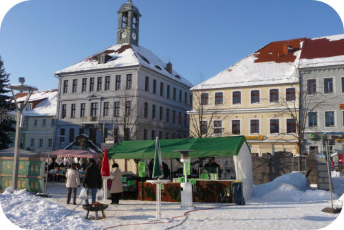 Blick zum Oybin